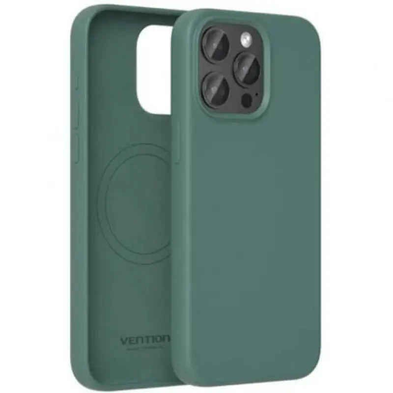 Funda Silicona con Magsafe Vention KUEG0-20/ Compatible con iPhone 14 Plus/ Verde Funda Silicona con Magsafe Vention KUEG0-20/ Compatible con iPhone 14 Plus/ Verde