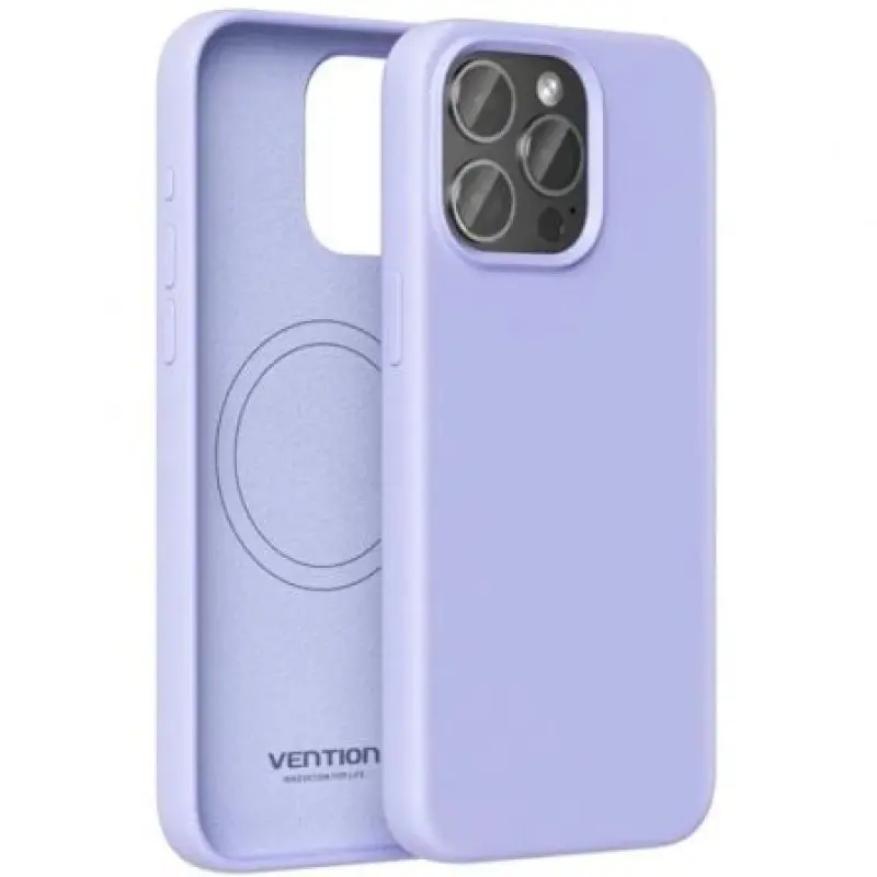 Funda Silicona con Magsafe Vention KUEV0-10/ Compatible con iPhone 14/ Morada Funda Silicona con Magsafe Vention KUEV0-10/ Compatible con iPhone 14/ Morada