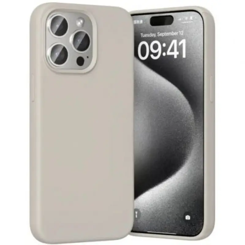 Funda Silicona con Magsafe Vention KUFM0-30/ Compatible con iPhone 15 Pro/ Gris Grava Funda Silicona con Magsafe Vention KUFM0-30/ Compatible con iPhone 15 Pro/ Gris Grava