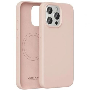 Funda Silicona con Magsafe Vention KUFP0-30/ Compatible con iPhone 15 Pro/ Rosa Funda Silicona con Magsafe Vention KUFP0-30/ Compatible con iPhone 15 Pro/ Rosa
