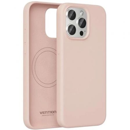 Funda Silicona con Magsafe Vention KUFP0-30/ Compatible con iPhone 15 Pro/ Rosa Funda Silicona con Magsafe Vention KUFP0-30/ Compatible con iPhone 15 Pro/ Rosa