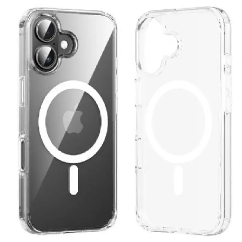 Funda Dura con Magsafe Vention KUGT0-20/ Compatible con iPhone 16 Plus/ Transparente Funda Dura con Magsafe Vention KUGT0-20/ Compatible con iPhone 16 Plus/ Transparente