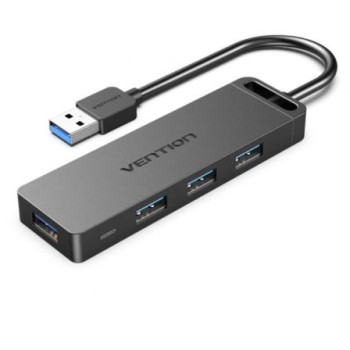 Hub USB 3.0 Vention CHLBD/ 4xUSB/ MicroUSB PD/ 50cm Hub USB 3.0 Vention CHLBD/ 4xUSB/ MicroUSB PD/ 50cm