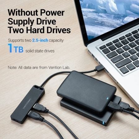 Hub USB 2.0 Vention CHMBB/ 4xUSB/ 15cm Hub USB 2.0 Vention CHMBB/ 4xUSB/ 15cm