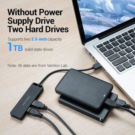 Hub USB 2.0 Vention CHMBF/ 4xUSB/ 1m Hub USB 2.0 Vention CHMBF/ 4xUSB/ 1m