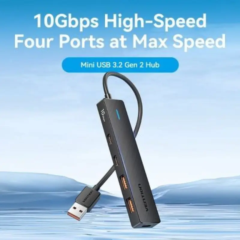 Hub USB 3.2 Vention CHSBB/ 2xUSB Tipo-C 3.2/ 2xUSB 3.2/ 1xUSB Tipo-C/ 15cm Hub USB 3.2 Vention CHSBB/ 2xUSB Tipo-C 3.2/ 2xUSB 3.2/ 1xUSB Tipo-C/ 15cm