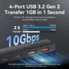 Hub USB 3.2 Vention CHSBB/ 2xUSB Tipo-C 3.2/ 2xUSB 3.2/ 1xUSB Tipo-C/ 15cm