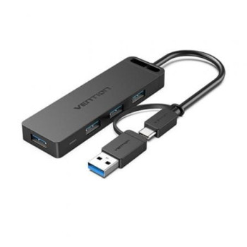 Hub USB 3.0 y Tipo-C Vention CHTBB/ 4xUSB/ USB Tipo-C PD Hub USB 3.0 y Tipo-C Vention CHTBB/ 4xUSB/ USB Tipo-C PD