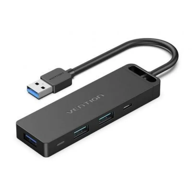 Docking USB 3.0 Vention CHVBB/ 3xUSB/ 1xMicroUSB PD/ 1xLector Tarjetas/ Negro Docking USB 3.0 Vention CHVBB/ 3xUSB/ 1xMicroUSB PD/ 1xLector Tarjetas/ Negro