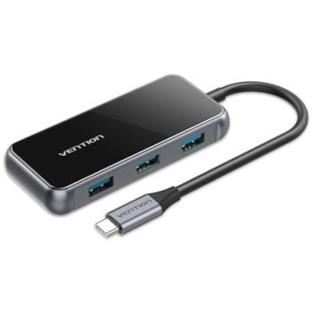 Hub USB Tipo-C Vention TFDHB/ 4xUSB/ 1xUSB Tipo-C PD/ Gris Hub USB Tipo-C Vention TFDHB/ 4xUSB/ 1xUSB Tipo-C PD/ Gris