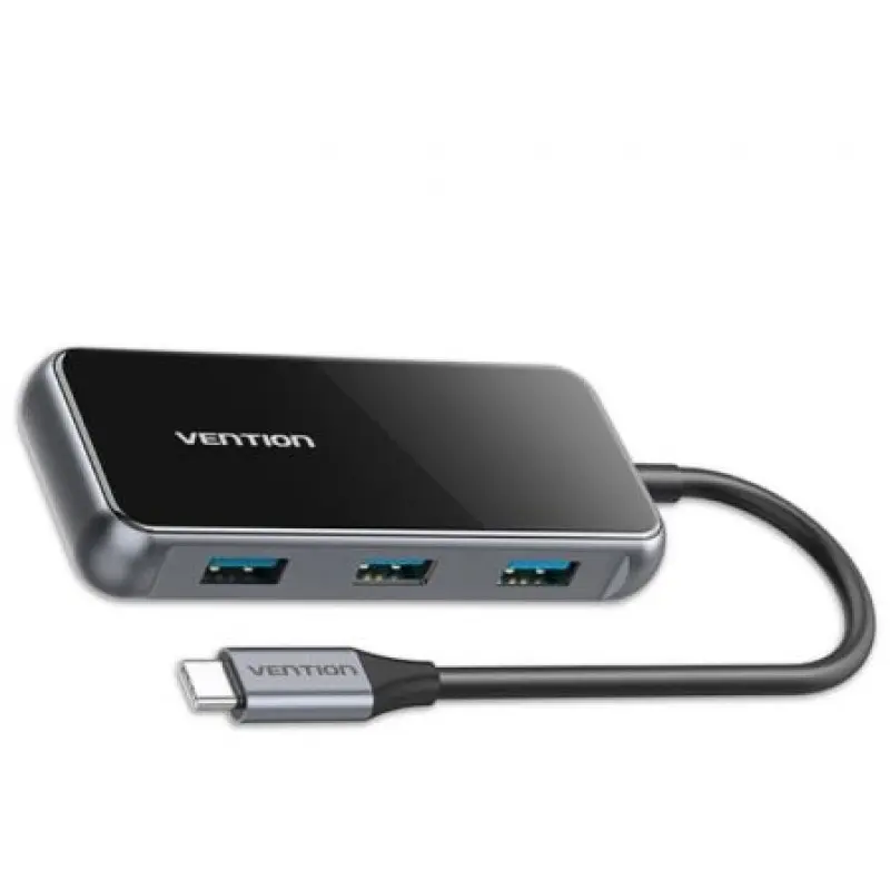 Hub USB Tipo-C Vention TFDHB/ 4xUSB/ 1xUSB Tipo-C PD/ Gris Hub USB Tipo-C Vention TFDHB/ 4xUSB/ 1xUSB Tipo-C PD/ Gris