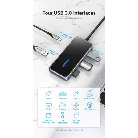 Hub USB Tipo-C Vention TFDHB/ 4xUSB/ 1xUSB Tipo-C PD/ Gris Hub USB Tipo-C Vention TFDHB/ 4xUSB/ 1xUSB Tipo-C PD/ Gris