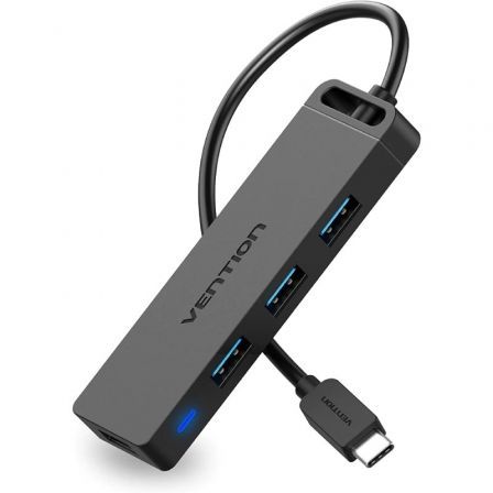 Hub USB Tipo-C Vention TGKBB/ 4xUSB/ 1xMicroUSB PD/ 15cm Hub USB Tipo-C Vention TGKBB/ 4xUSB/ 1xMicroUSB PD/ 15cm