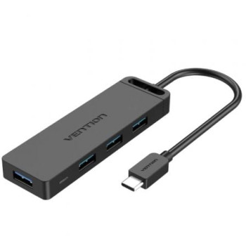 Hub USB Tipo-C Vention TGKBD/ 4xUSB/ 1xMicroUSB PD/ 50cm Hub USB Tipo-C Vention TGKBD/ 4xUSB/ 1xMicroUSB PD/ 50cm