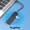 Hub USB Tipo-C Vention TGTBB/ 3xUSB/ 1xUSB Tipo-C/ 1x MicroUSB PD Hub USB Tipo-C Vention TGTBB/ 3xUSB/ 1xUSB Tipo-C/ 1x MicroUSB PD
