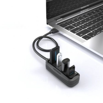 Hub USB Vention VAS-J43-B015/ 4xUSB/ 15cm Hub USB Vention VAS-J43-B015/ 4xUSB/ 15cm
