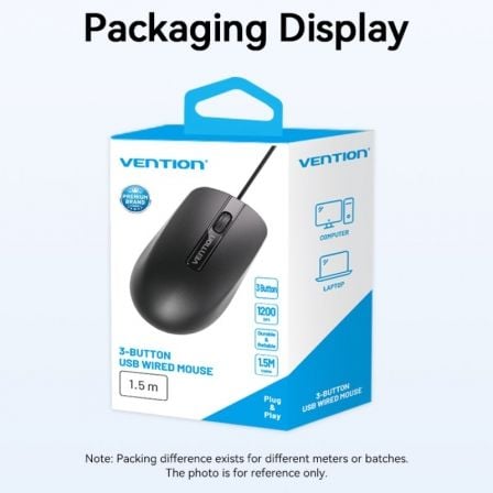 Ratón Vention KTABG/ Hasta 1200 DPI Ratón Vention KTABG/ Hasta 1200 DPI