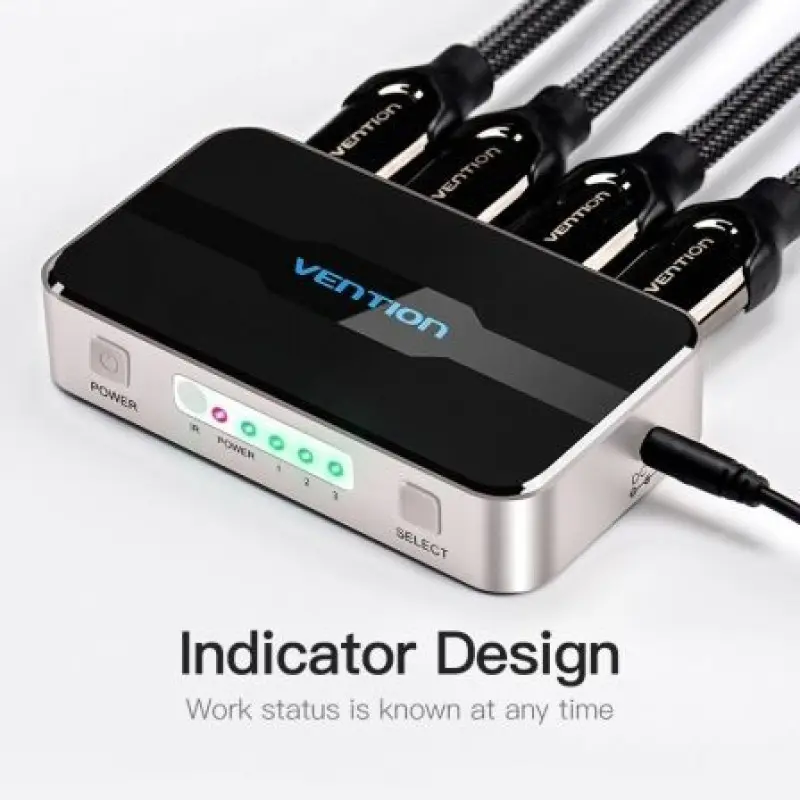 Duplicador HDMI Vention AFFH0/ 4x HDMI Hembra - HDMI Macho Duplicador HDMI Vention AFFH0/ 4x HDMI Hembra - HDMI Macho