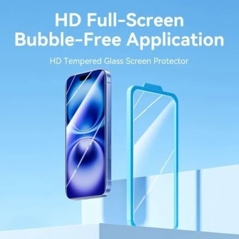 Protector de Pantalla de Cristal Templado Vention KUMTCA-30 para iPhone 15 Plus + Herramienta de Instalación Protector de Pantalla de Cristal Templado Vention KUMTCA-30 para iPhone 15 Plus + Herramienta de Instalación