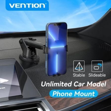 Soporte de Smartphone para Coche Vention KCOB0/ Negro Soporte de Smartphone para Coche Vention KCOB0/ Negro