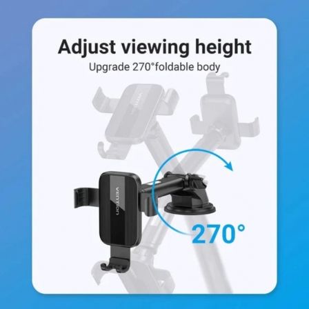 Soporte de Smartphone para Coche Vention KCOB0/ Negro Soporte de Smartphone para Coche Vention KCOB0/ Negro