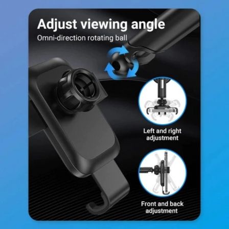 Soporte de Smartphone para Coche Vention KCOB0/ Negro Soporte de Smartphone para Coche Vention KCOB0/ Negro