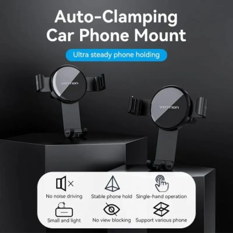 Soporte de Smartphone para Coche Vention KCSB0/ Negro Soporte de Smartphone para Coche Vention KCSB0/ Negro