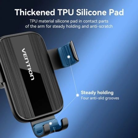 Soporte de Smartphone para Coche Vention KCTB0/ Negro Soporte de Smartphone para Coche Vention KCTB0/ Negro