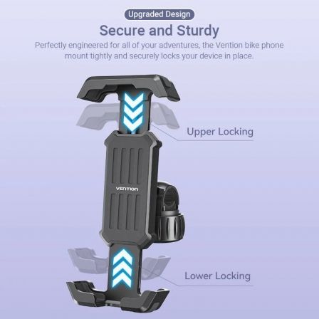 Soporte de Smartphone para Bici Vention KSFB0/ Negro Soporte de Smartphone para Bici Vention KSFB0/ Negro