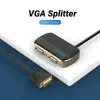 Divisor VGA con Alimentación Externa Vention DBABF/ VGA Macho/ 2x VGA Hembra/ 1m/ Negro