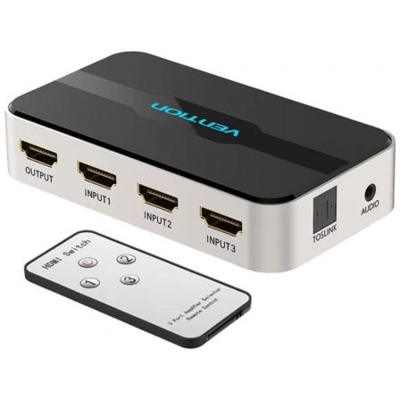 Duplicador HDMI Vention AFJH0/ 3x HDMI Hembra - HDMI Macho / 1x Audio Duplicador HDMI Vention AFJH0/ 3x HDMI Hembra - HDMI Macho / 1x Audio