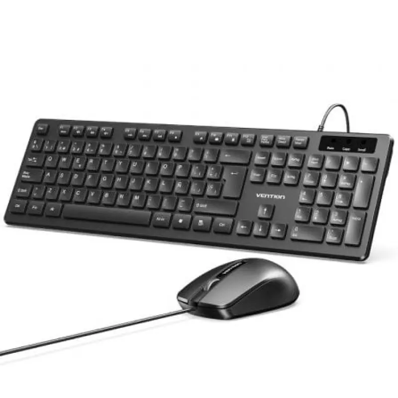 Teclado y Ratón Vention Combo KTCB0-ES/ Negro Teclado y Ratón Vention Combo KTCB0-ES/ Negro