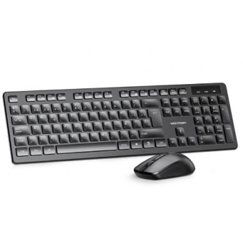 Teclado y Ratón Inalámbricos Vention Combo KTDB0-ES/ Negro Teclado y Ratón Inalámbricos Vention Combo KTDB0-ES/ Negro