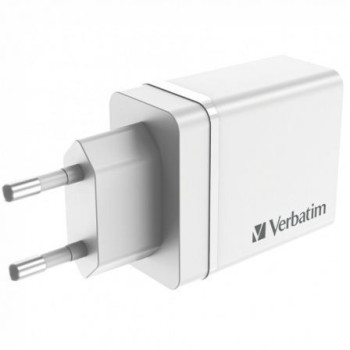 Cargador de Pared Verbatim CHR-30EU2/ 1xUSB Tipo-C/ 3xUSB/ 30W Cargador de Pared Verbatim CHR-30EU2/ 1xUSB Tipo-C/ 3xUSB/ 30W