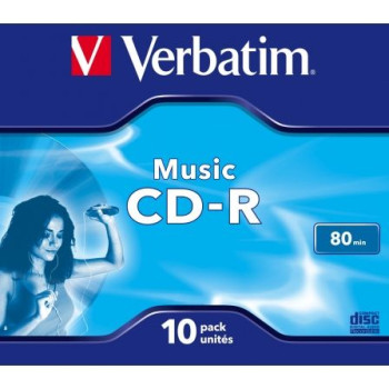 CD-R Verbatim Music 16X/ Caja-10uds CD-R Verbatim Music 16X/ Caja-10uds