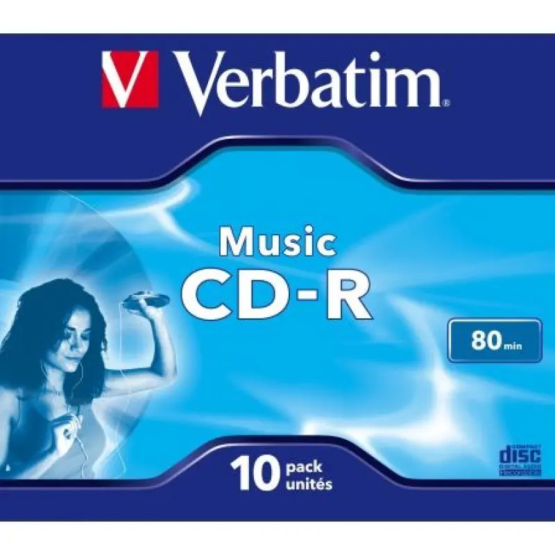 CD-R Verbatim Music 16X/ Caja-10uds CD-R Verbatim Music 16X/ Caja-10uds