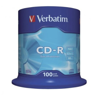 CD-R Verbatim Datalife 52X/ Tarrina-100uds CD-R Verbatim Datalife 52X/ Tarrina-100uds