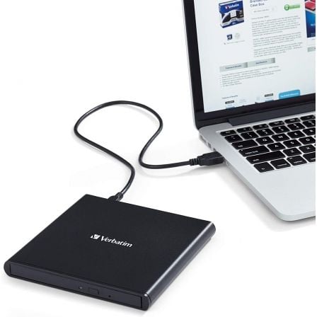 Grabadora Externa CD/DVD Verbatim Slimline 98938 Grabadora Externa CD/DVD Verbatim Slimline 98938