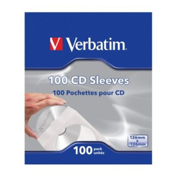 Fundas CD-R Verbatim Sleeves/ Caja-100uds Fundas CD-R Verbatim Sleeves/ Caja-100uds