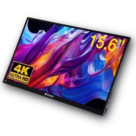 Monitor Portátil Táctil Verbatim PMT-15-4K 15.6'/ 4K/ Negro Monitor Portátil Táctil Verbatim PMT-15-4K 15.6'/ 4K/ Negro