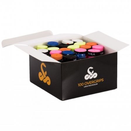 Caja de 100 Overgrips VIBOR-A/ Colores Surtidos Caja de 100 Overgrips VIBOR-A/ Colores Surtidos