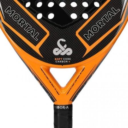 Pala de Pádel VIBOR-A Mortal Carbon 3.0/ Naranja y Negra Pala de Pádel VIBOR-A Mortal Carbon 3.0/ Naranja y Negra