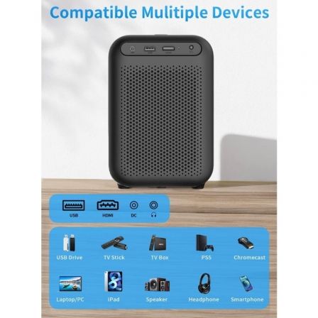 Proyector Portátil Wanbo TT/ 650 Lúmenes/ Full HD/ HDMI/ Bluetooth/ WiFi/ Negro Proyector Portátil Wanbo TT/ 650 Lúmenes/ Full HD/ HDMI/ Bluetooth/ WiFi/ Negro