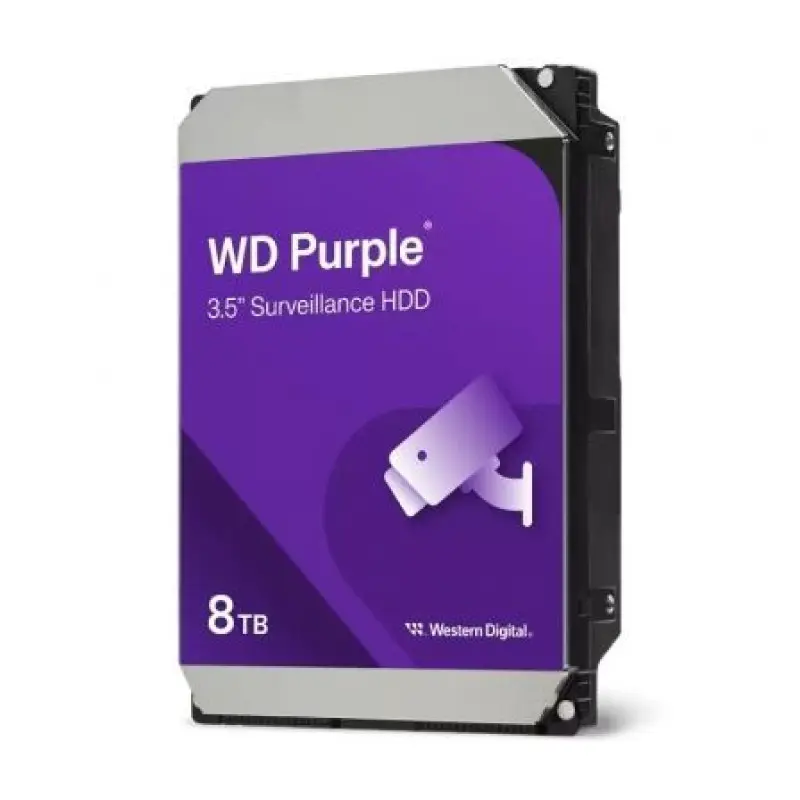 Disco Duro Western Digital WD Purple Surveillance 8TB/ 3.5'/ SATA III/ 256MB Disco Duro Western Digital WD Purple Surveillance 8TB/ 3.5'/ SATA III/ 256MB