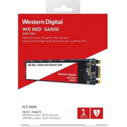 Disco SSD Western Digital WD Red SA500 NAS 1TB/ M.2 2280 Disco SSD Western Digital WD Red SA500 NAS 1TB/ M.2 2280