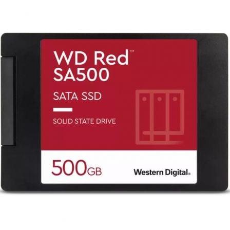 Disco SSD Western Digital WD Red SA500 NAS 500GB/ SATA III Disco SSD Western Digital WD Red SA500 NAS 500GB/ SATA III
