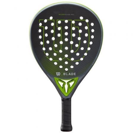 Pala de Pádel Wilson Blade Pro V2/ Negra y Verde Pala de Pádel Wilson Blade Pro V2/ Negra y Verde