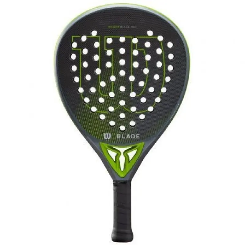 Pala de Pádel Wilson Blade Pro V2/ Negra y Verde Pala de Pádel Wilson Blade Pro V2/ Negra y Verde