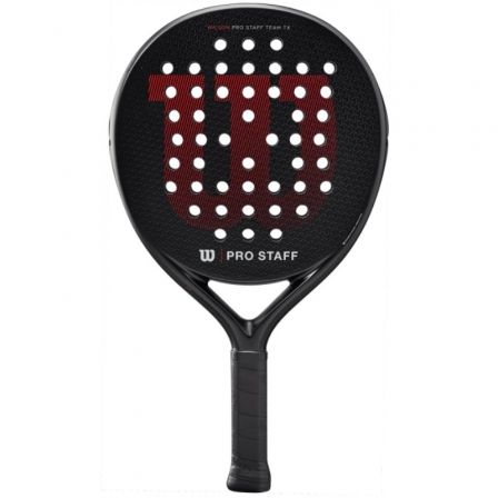 Pala de Pádel Wilson Pro Staff Team TX V2/ Negra y Roja