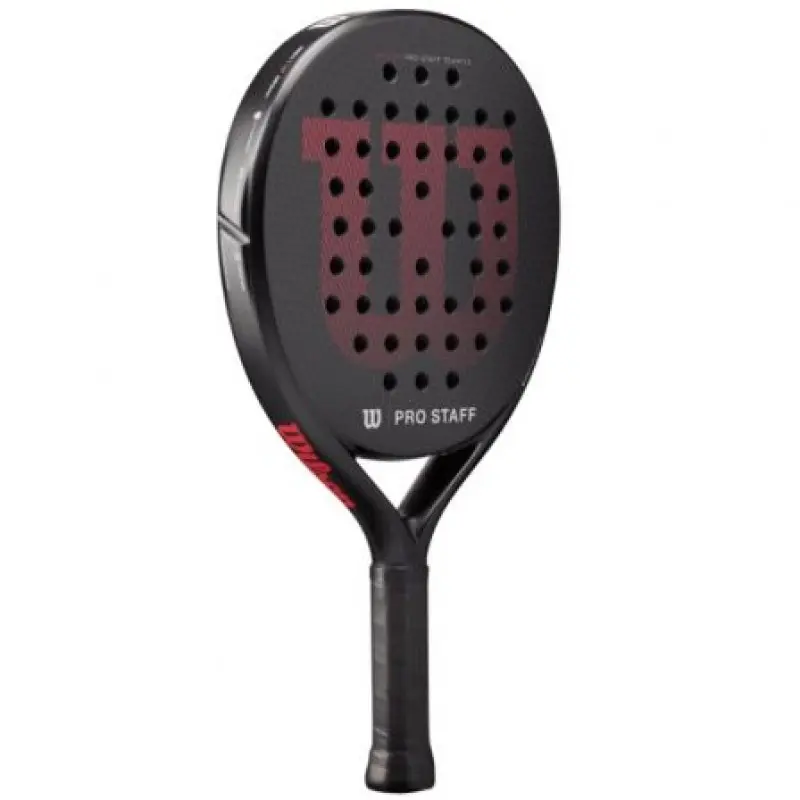 Pala de Pádel Wilson Pro Staff Team TX V2/ Negra y Roja Pala de Pádel Wilson Pro Staff Team TX V2/ Negra y Roja
